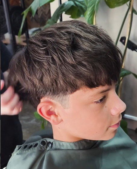 Corte de cabelo masculino finalizado na Senhor Barbeiro
